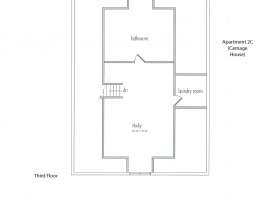 Floor Plan Apt 1C (Carriage House 2nd Level)